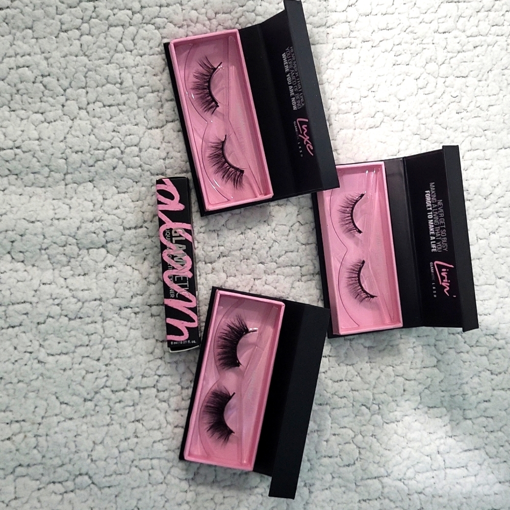 Glamnetic lashes, magnetic eyeliner